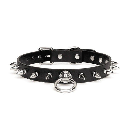 Leather Punk Studded BDSM Collar