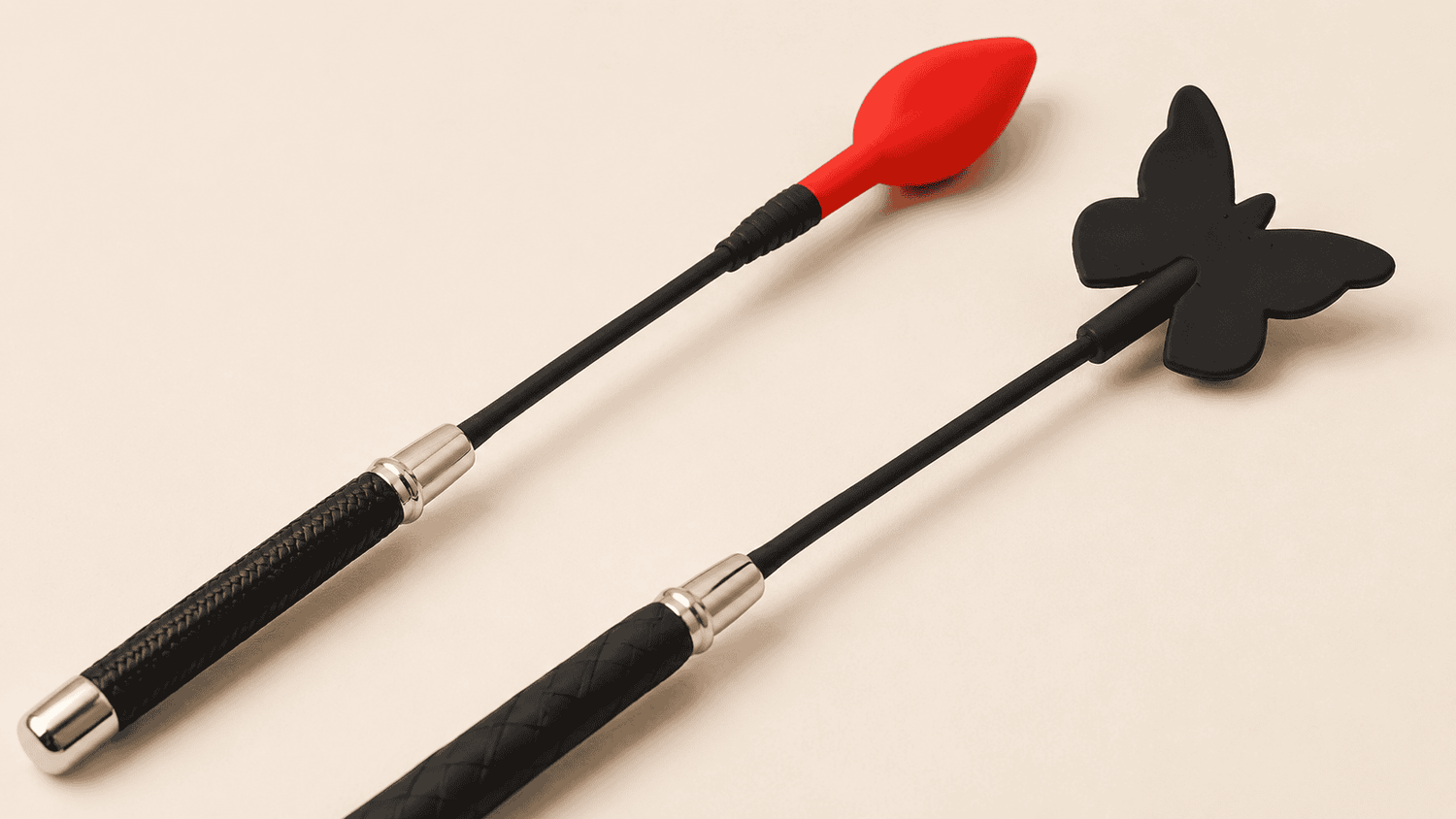Lexan riding crops with durable core, clear finish, and consistent flex.