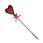 Heart head long-handle riding crop full view