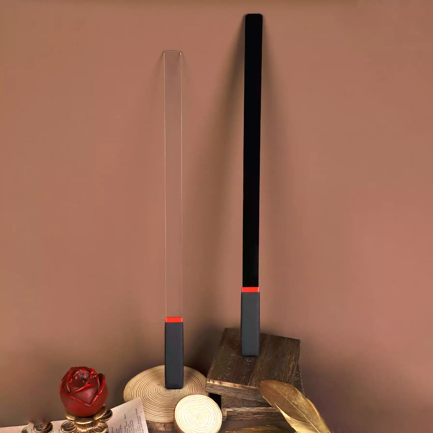 Black matte acrylic flat discipline cane second atmospheric view