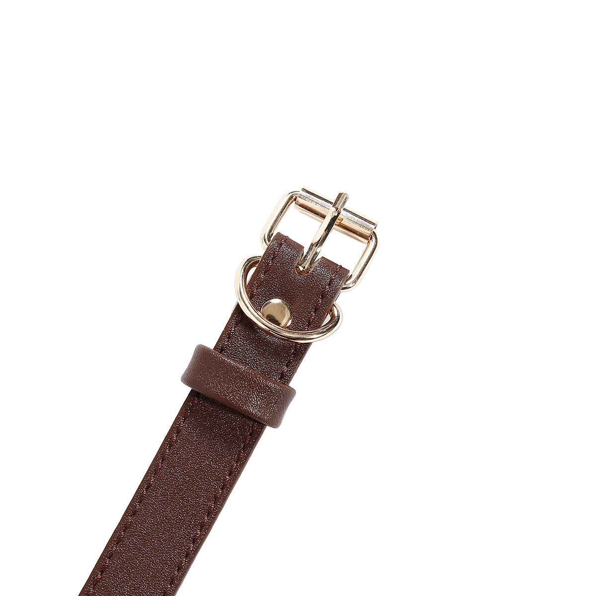 Strap detail of the natural bamboo ball gag