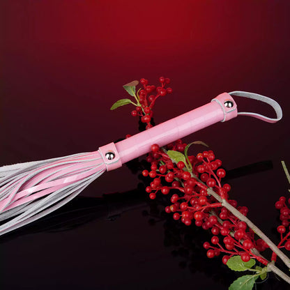 Pink Glossy Faux Leather Flogger