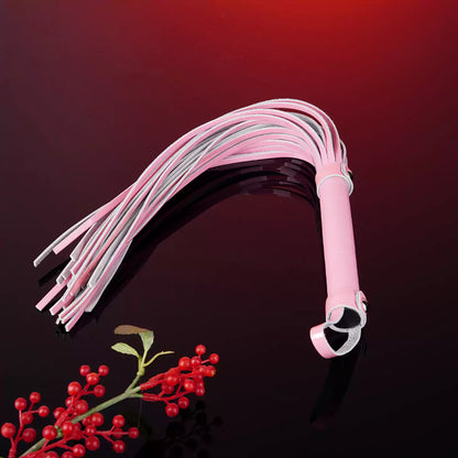 Pink Glossy Faux Leather Flogger