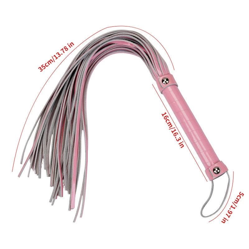 Pink Glossy Faux Leather Flogger