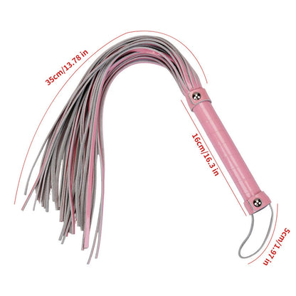 Pink Glossy Faux Leather Flogger