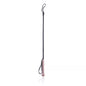 Pink leather square head Diamond-Handle Leather Riding Crop full view