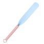 Pink oval silicone spanking paddle full view