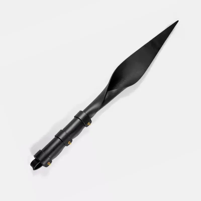 Dragon Tail Leather Paddle tapered tip design