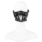 Punk style faux leather muzzle full view