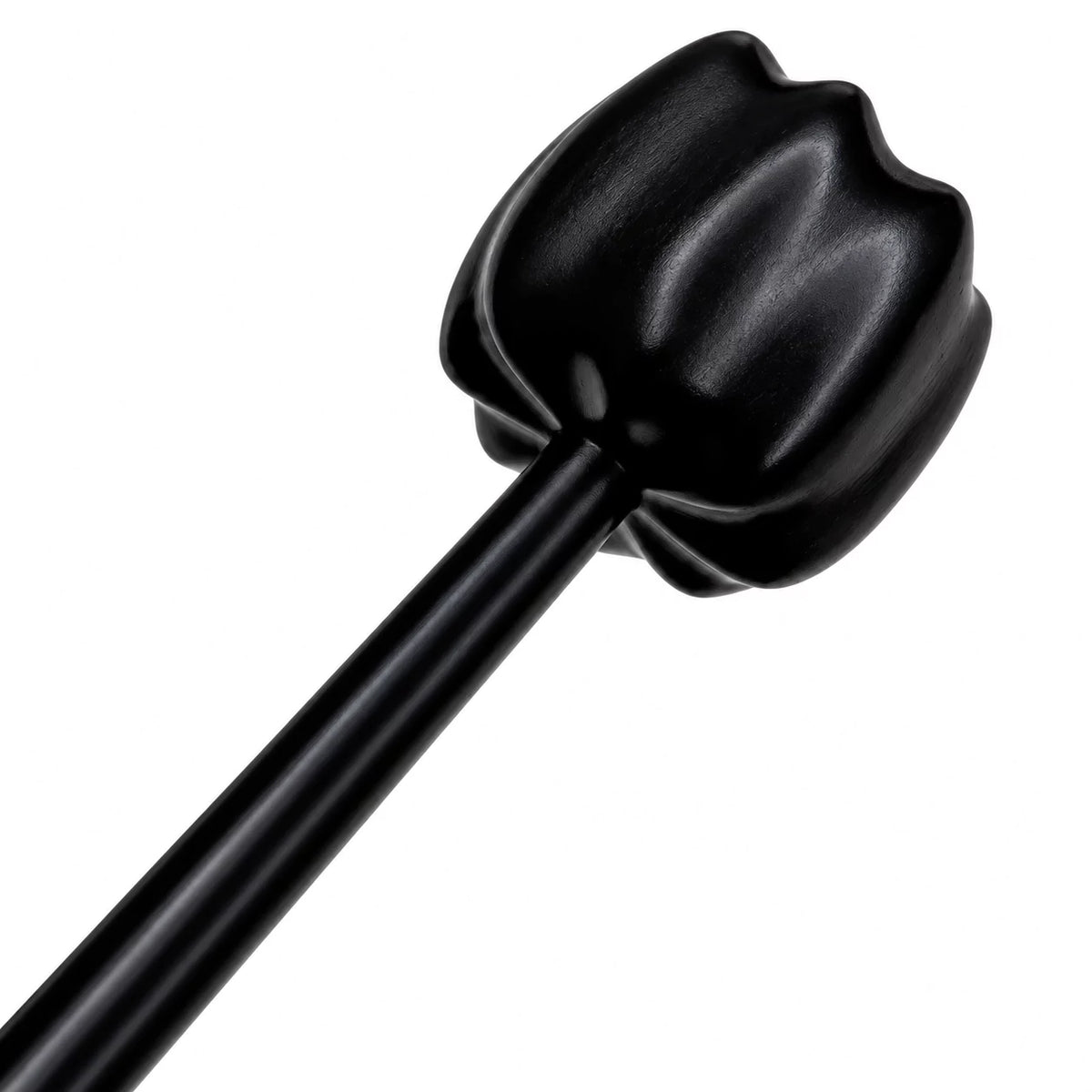 Natural purple ebony wood grain on hand-polished spanking mallet