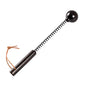 Purple ebony spring spanking mallet front view, 14.2 in