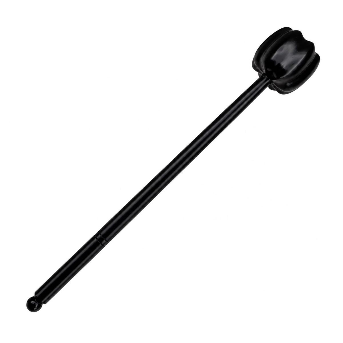 Purple ebony wooden spanking mallet full view, 38 cm