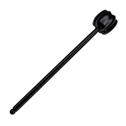 Purple ebony wooden spanking mallet full view, 38 cm