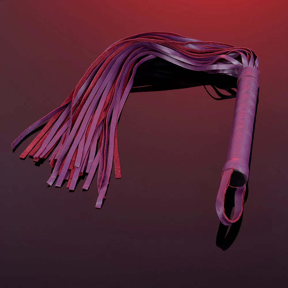 Purple Mini Faux Leather Flogger