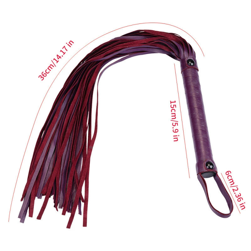 Purple Mini Faux Leather Flogger