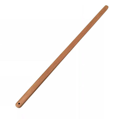 Red sandalwood square discipline rod full view showing natural wood grain