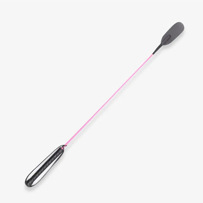 Látigo de montar ovalado de eje rosa — Látigo BDSM rosa atrevido de 27,8 pulgadas de alcance largo para un dominio juguetón