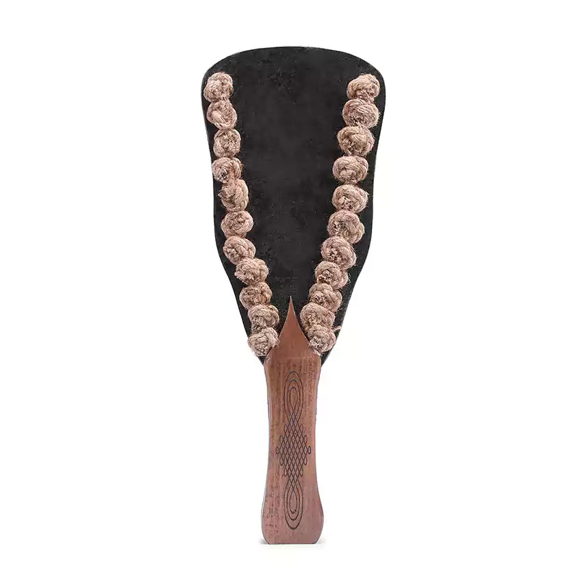 Rope Wood Handle Spanking Paddle — Hemp Wrapped