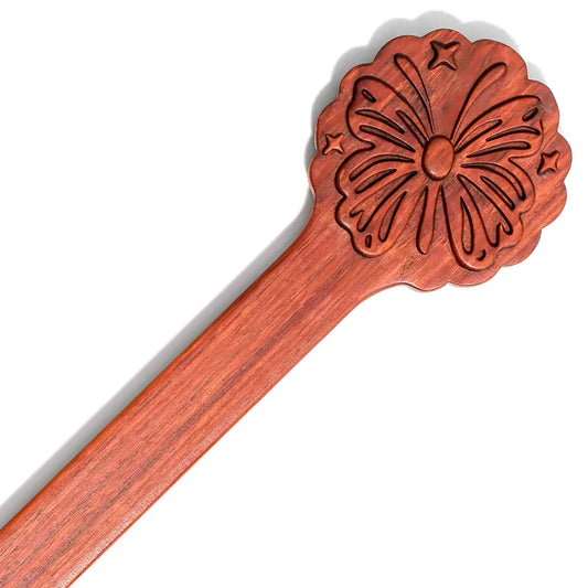 Rosewood Firework Spanking Paddle — African Red Rosewood, Firework Shape
