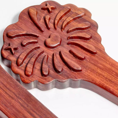 Rosenholz Feuerwerk Spanking Paddel – Afrikanisches Rotes Rosenholz, Feuerwerk-Form
