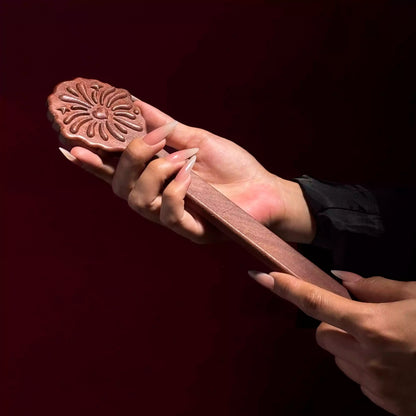 Rosenholz Feuerwerk Spanking Paddel – Afrikanisches Rotes Rosenholz, Feuerwerk-Form