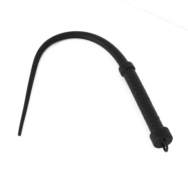 Rubber Woven-Texture Silicone BDSM Whip