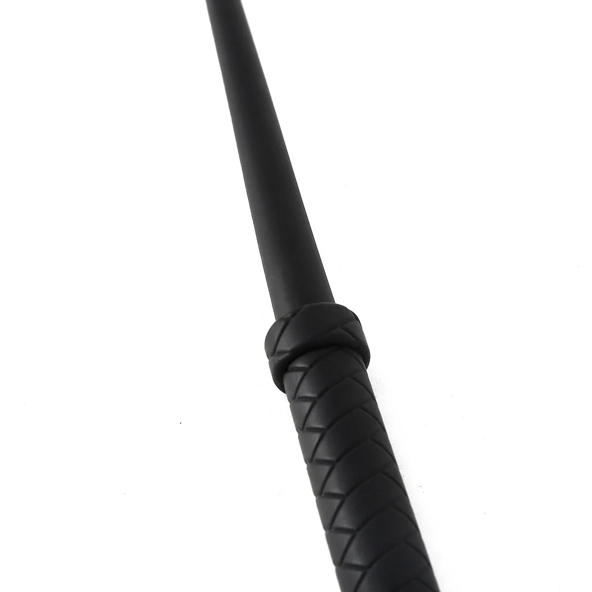 close-up of woven-texture silicone handle grip for slip-free control