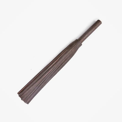 Brown Vintage BDSM Flogger — Wood Handle