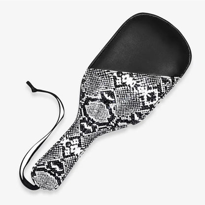 Snake Pattern Leather BDSM Paddle