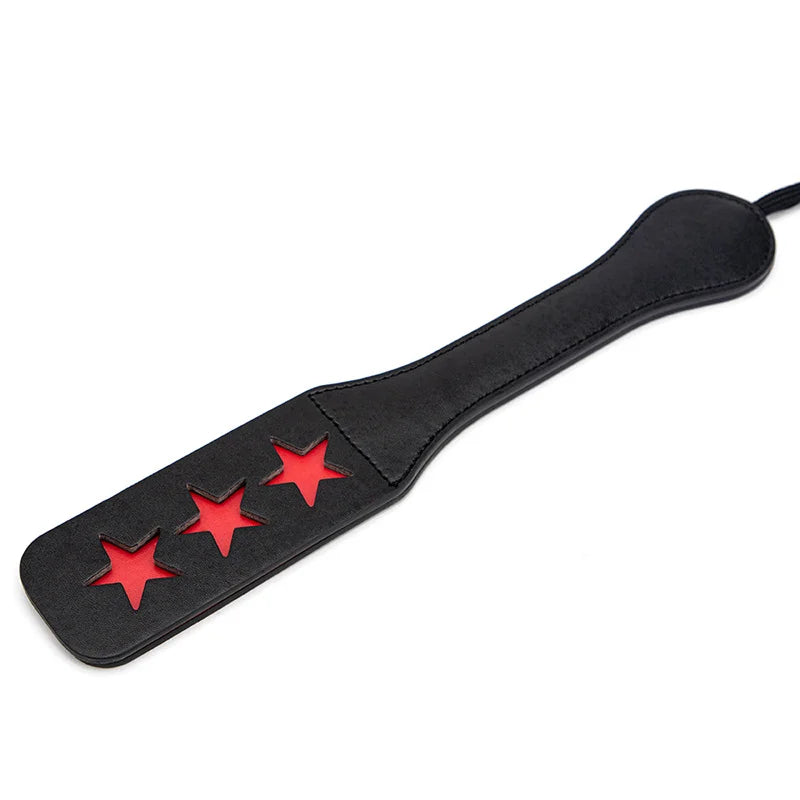 star cutout lightweight BDSM paddle full view