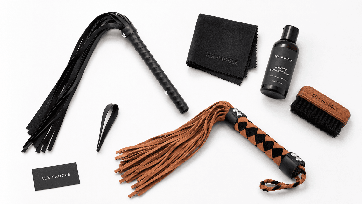 Thuddy floggers care setup with gentle cleaning and dry hanging storage.