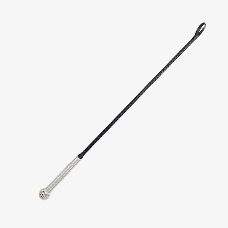Vintage Braided BDSM Cane diamond handle full view
