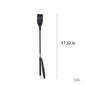 Vintage black riding crop of 17.32 in