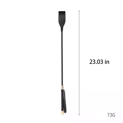 Vintage black riding crop of 23.03 in