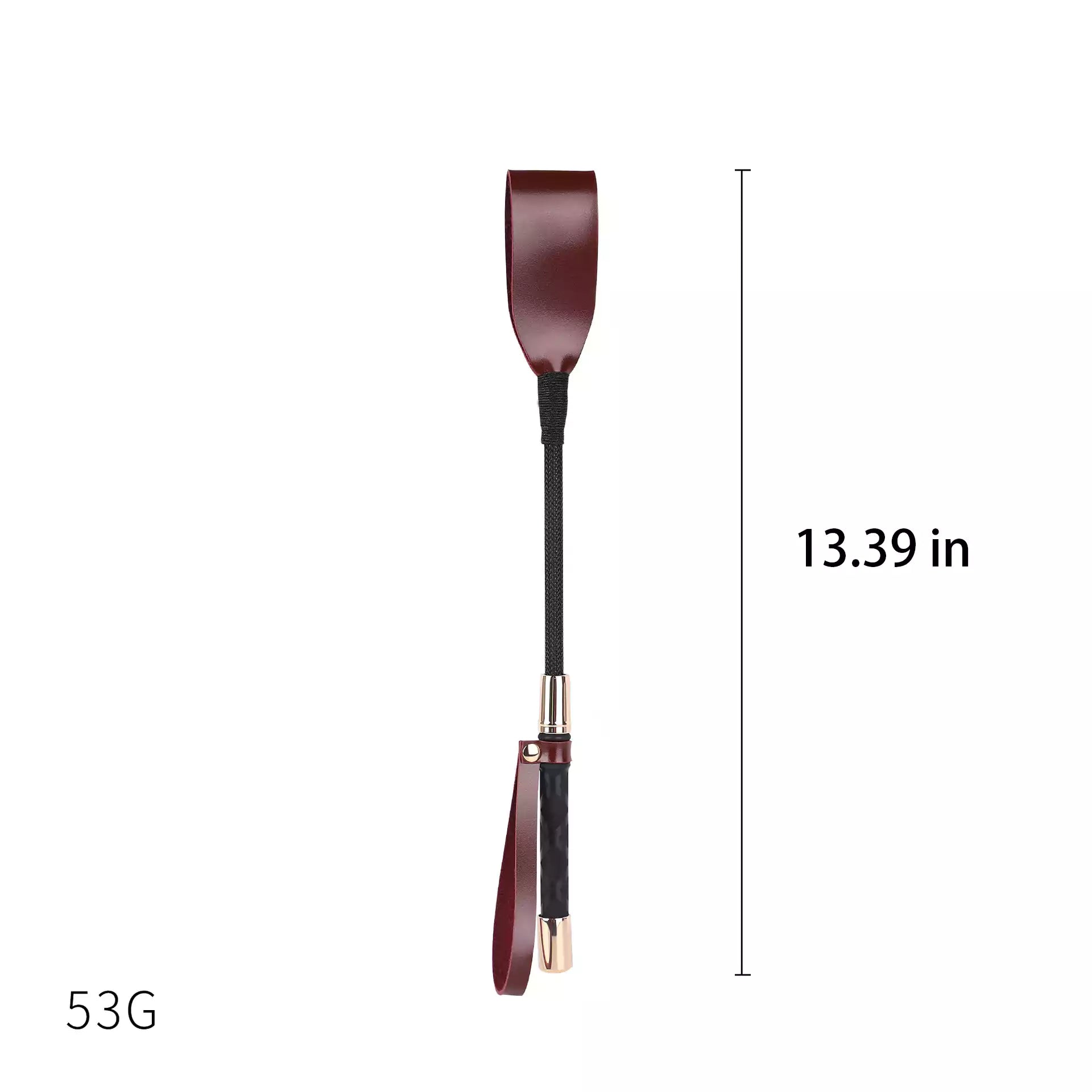Vintage burgundy riding crop of 13.39 in