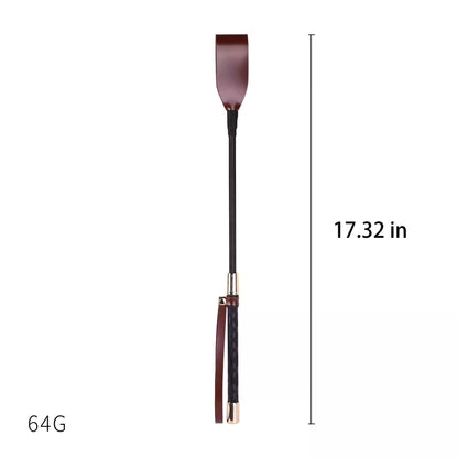 Vintage burgundy riding crop of 17.32 in