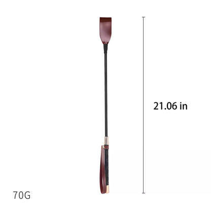 Vintage burgundy riding crop of 21.06 in