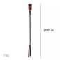 Vintage burgundy riding crop of 23.03 in