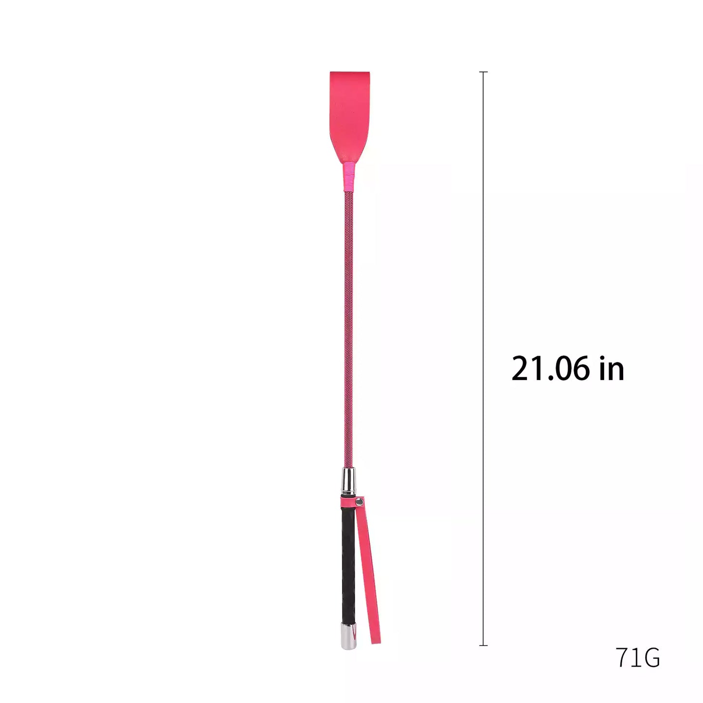 Vintage pink riding crop of 21.06 in
