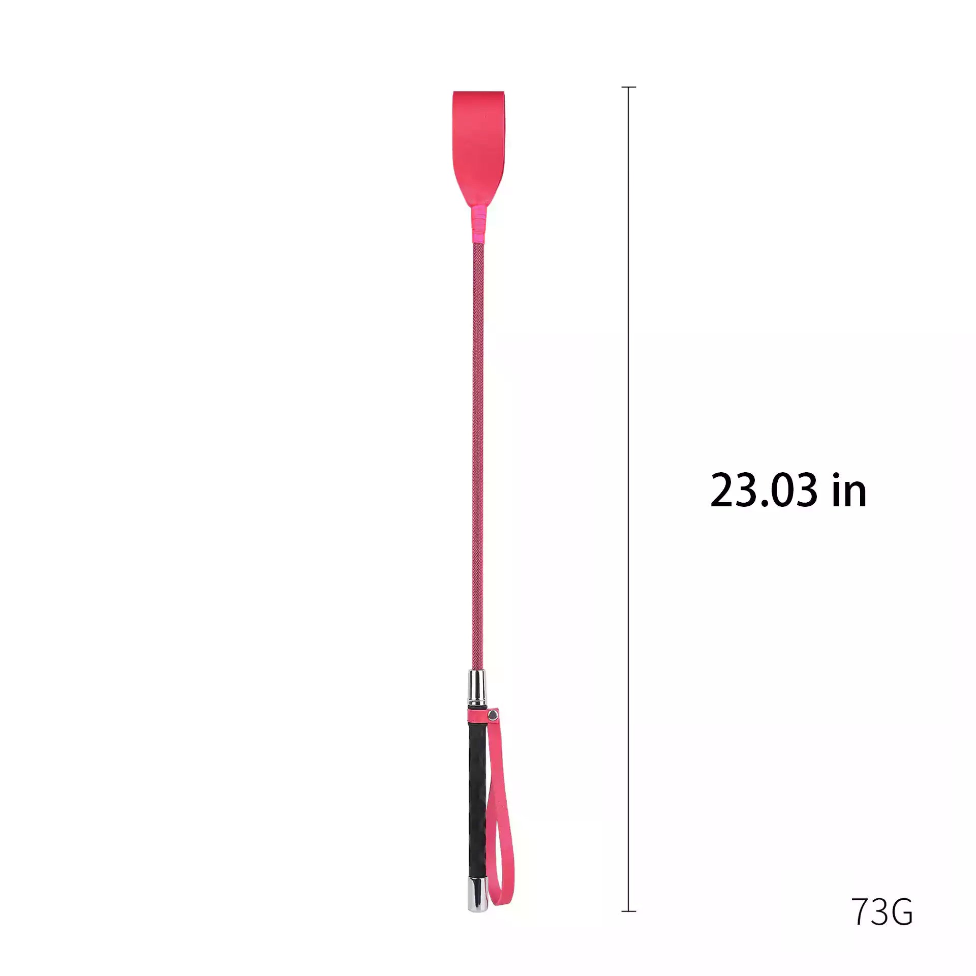 Vintage pink riding crop of 23.03 in