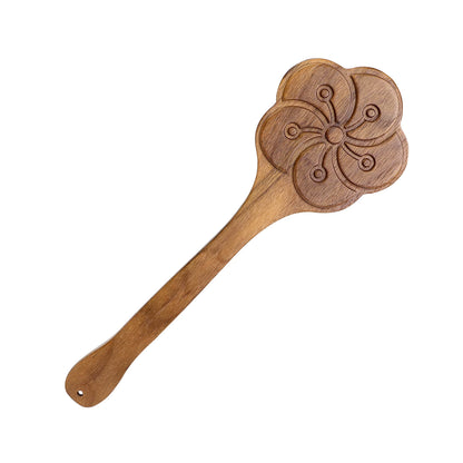 Walnut Wood Cat Paw & Plum Blossom Paddle