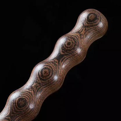 Wavy Solid Wood Discipline Rod