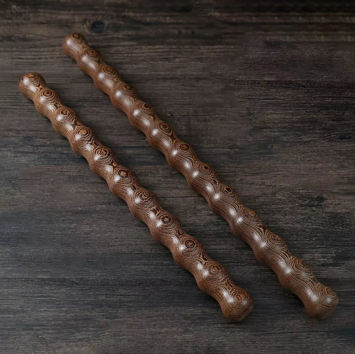Wavy Solid Wood Discipline Rod