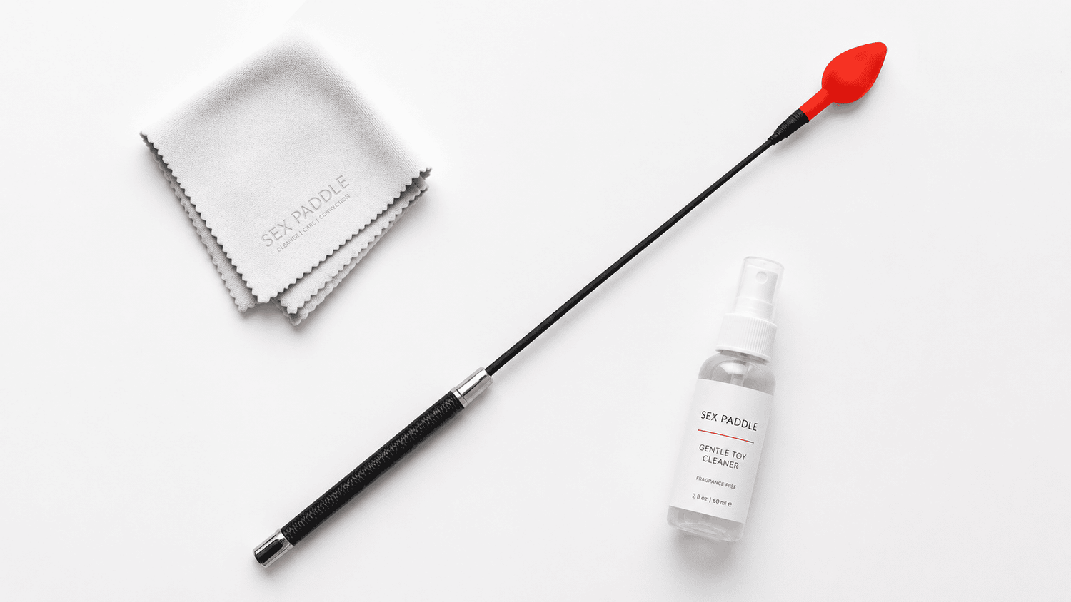 Lexan riding crops care setup with wipe-clean surface and dry storage.
