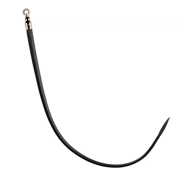 Willow-Leaf BDSM Whip — Single-Piece Cowhide Precision