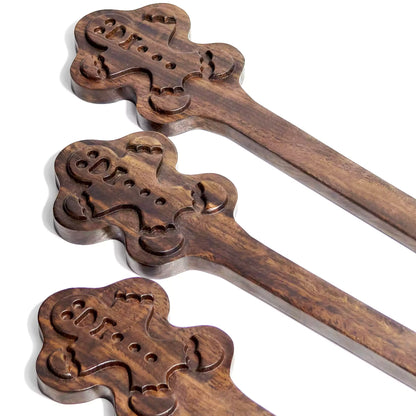 Pala para nalgadas de jengibre — Madera maciza, forma de jengibre