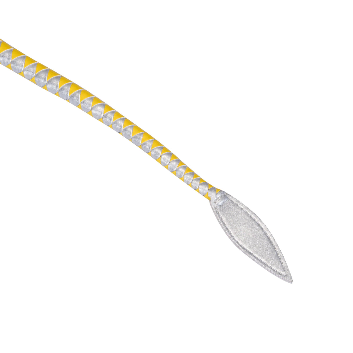 Yellow Faux Leather Leaf Whip